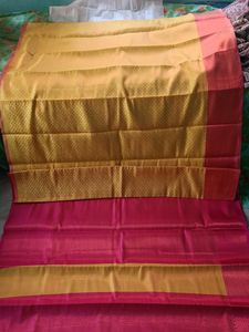 Lovely Fancy Silk Saree New With Attached Blouse