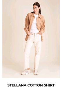 An'ge a French Brand Beige Cotton Formal Shirt