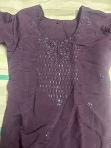 Elegant Purple Kurta Set with Dupatta