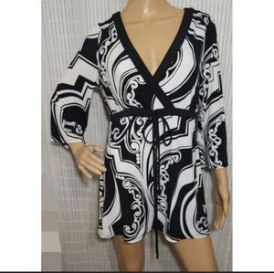 Baroque Print Mini Dress