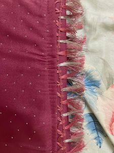 Embellished Silk Blend Saree