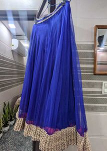 Full Flare Royal Blue Lehenga Choli Set
