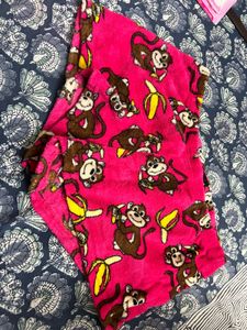 Cute Monkey Print Pajama Set