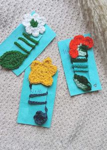 Crochet Flower Bookmark( pick any 2)