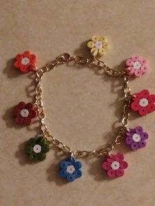 Flower Charm Bracelet