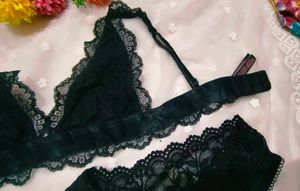 victoria secret Lace Bralette &amp; Panty Set