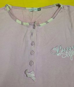 Pink Plaid Pajama Set