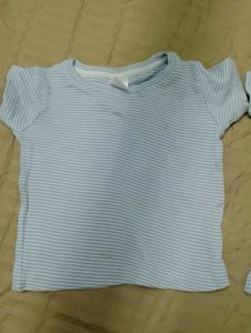 Baby Blue Striped T-Shirts (2-Pack)