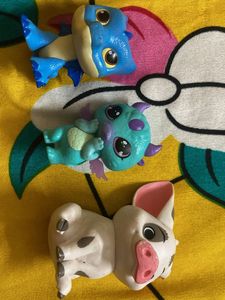 Cute Dragons & Pig Toy Set