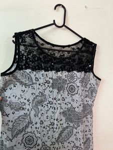 Designer Kurti With Net Lace