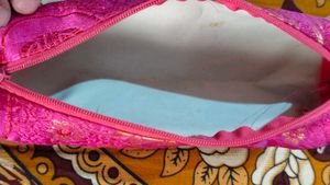 Pink Floral Pouch