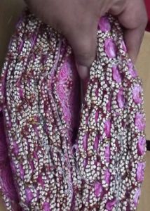 Velvet Flower Saree Lace