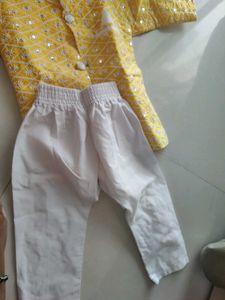 Boys Yellow Embellished Kurta GOOD QUALITY