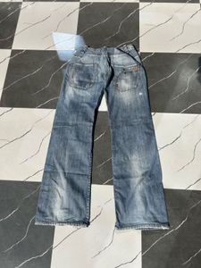 Women's Blue Wash Wide Leg Jeans