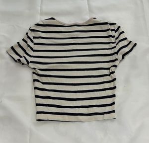 Striped Cropped T-Shirt