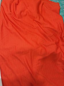 8mtr Bright Orange polyster fabric imported