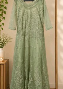 Elegant Green Embroidered Lehenga Choli