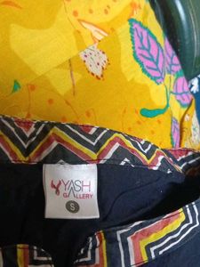 Elegant Black Kurta with Geometric Print