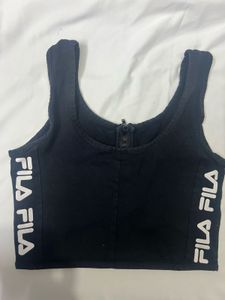 Fila Zip-Up Crop Top