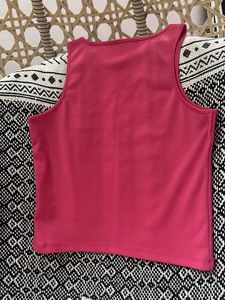 Women's Pink Sleeveless Tank Top