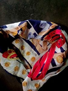 Rare Find Vintage CELINE 90s Cotton Scarf