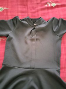 Stylish  black A-Line Dress