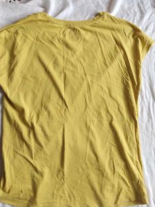 Yellow "Simplicity" Graphic T-Shirt