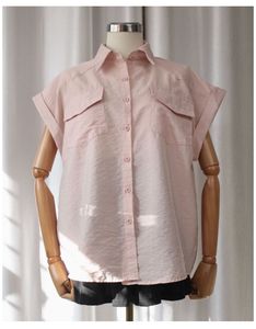 🚀🚀24Hrs EOS SALE🚀🚀Pink Pocket Shirt Top