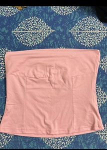 Pink Strapless Tube Top
