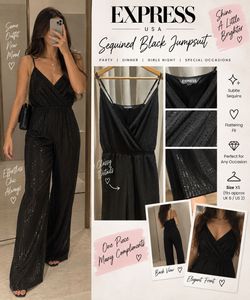 Chic Black Textured Jumpsuit