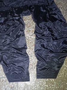 black heavy silk salwar kameez set