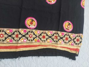 Black Kurta with Mirror Work
