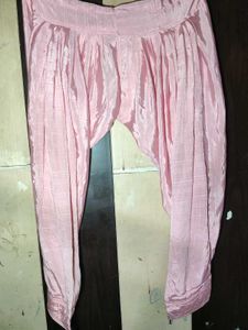 Pink Silk Patiala Salwar