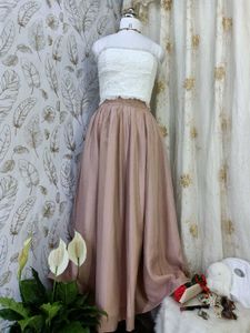 Elegant Pink Maxi Skirt