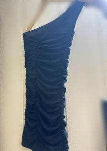 black dress off shoulder