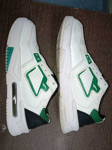 Shoes White Green  Mens Asian Boys Sneaker