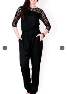 Eavan Black Lace Jumpsuit