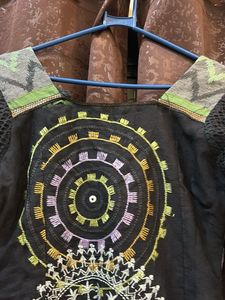 Heavy embroidery Kurti pant duppata set