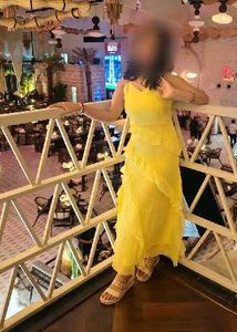 Chic Yellow Ruffled Maxi Dress
