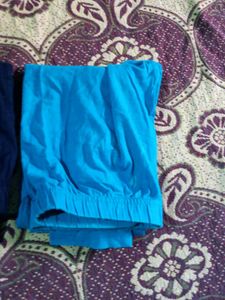 Black,Navy Blue,Sky Blue Ankle Length Bottoms