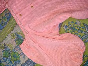 Pink Puff Sleeve Button-Down Top