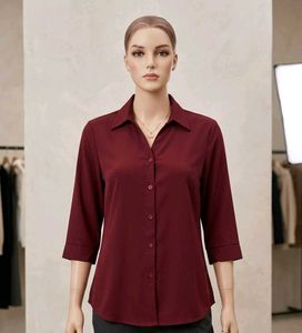 Burgundy Women’s Office Work Shirt🩷🥰, Size [L]