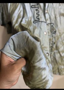 Men's Short Sleeve Embroidered Shirt