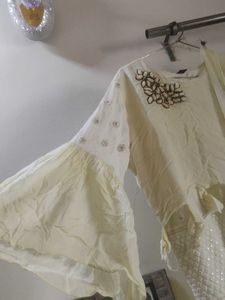 Elegant Cream Kurta Set with Dupatta