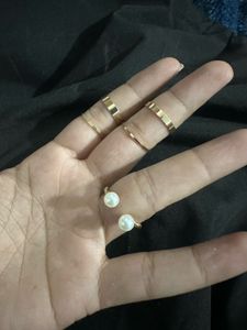 Gold Tone Ring Set (9pcs)