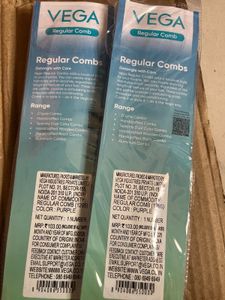Vega Regular Comb (Pack of 2)