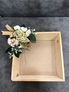 Wooden Decorated Basket 🧺 (Unused)