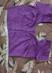 Embroidered Lavender saree with Floral