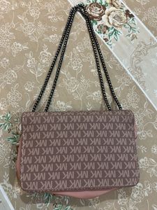 Brand New Stylish MK Print Chain Shoulder Bag