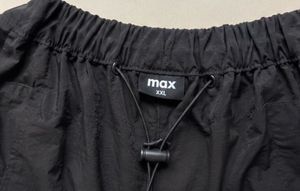 Black Track Pants with White Stripes